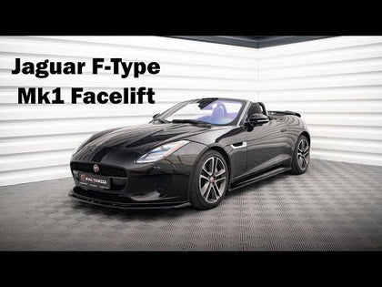 Maxton Side Skirts Diffusers Jaguar F-Type - Gloss Black - video