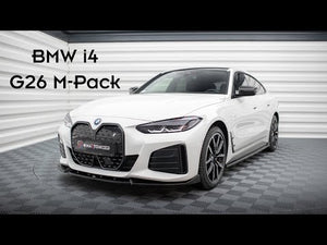 Maxton frontsplitter til BMW 4 / i4 Gran Coupe M-Pack / M440i G26 – blank sort – video