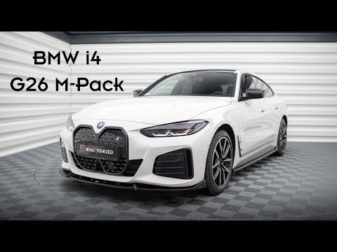 Maxton frontsplitter til BMW 4 / i4 Gran Coupe M-Pack / M440i G26 – blank sort – video