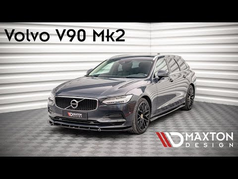 Maxton rear splitter til Volvo V90 Mk2 – blank sort – video