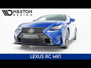 Maxton sideskørter til Lexus RC Mk1 – blank sort – video