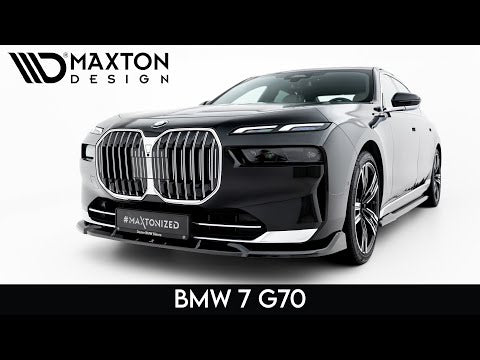 Maxton spoiler cap til BMW 7 G70 – blank sort – video