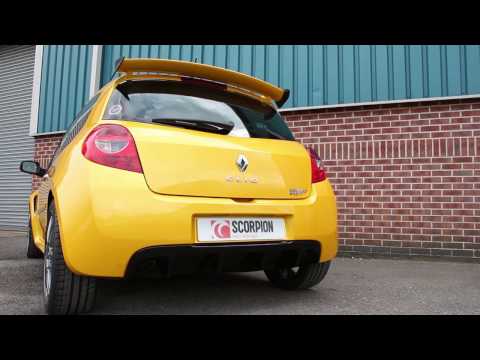 Scorpion cat-back udstødning til Renault MK3 Clio 197 – ikke-resoneret, video