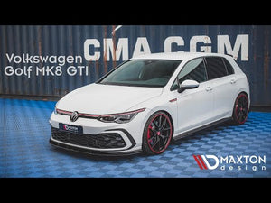 Maxton sideskørter til Volkswagen Golf GTI / GTE / GTI Clubsport / GTD / R-Line Mk8 – blank sort – video