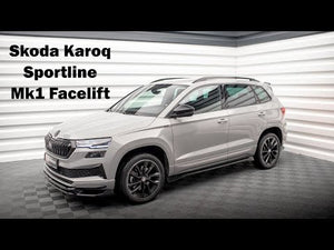 Maxton rear splitter til Skoda Karoq Sportline Mk1 Facelift – blank sort – video