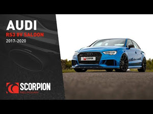 Scorpion GPF-back udstødning til Audi RS3 8V Saloon med ventiler, video