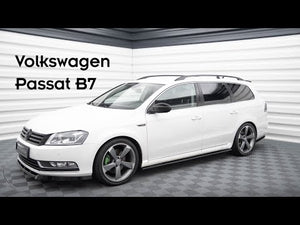 Maxton Front Splitter VW Passat B7 - Gloss Black - video