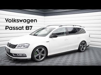Maxton Front Splitter VW Passat B7 - Gloss Black - video