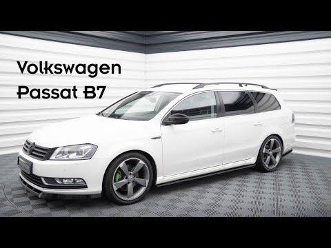 Maxton Front Splitter VW Passat B7 - Gloss Black - video