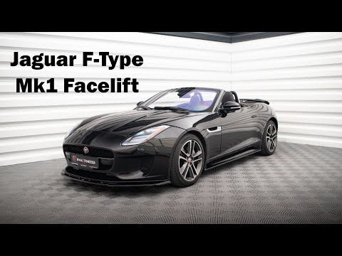 Maxton Rear Side Splitters Jaguar F-Type Mk1 Facelift - Gloss Black - video