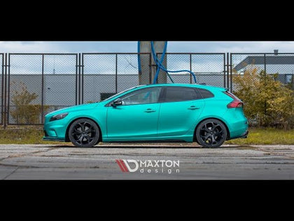 Maxton sideskørter til Volvo V40 R-design – blank sort – video