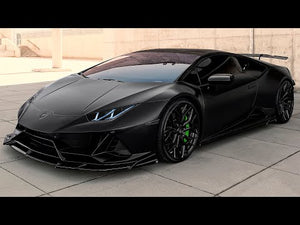 Maxton frontsplitter til Lamborghini Huracan EVO AWD – blank sort – video