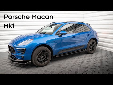 Maxton Side Skirts Diffusers Porsche Macan Mk1 - Gloss Black - video