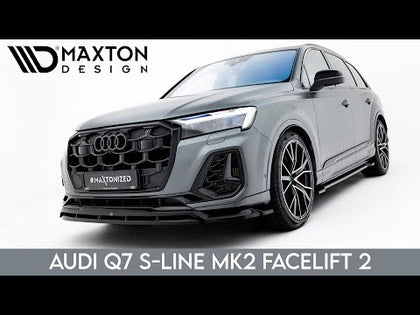 Maxton spoiler cap til Audi SQ7 / Q7 S-Line Mk2 / Mk2 Facelift – blank sort – video