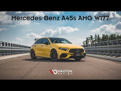 Maxton sideskørter til Mercedes-AMG A 45 S W177 – blank sort – video