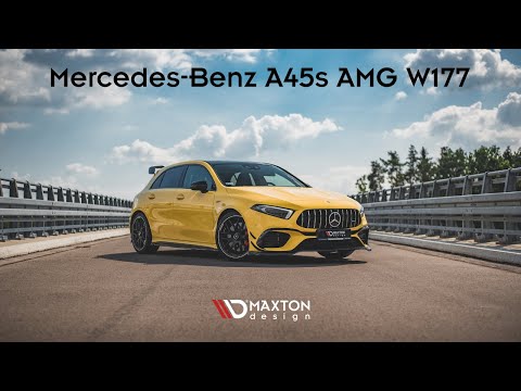 Maxton sideskørter til Mercedes-AMG A 45 S W177 – blank sort – video