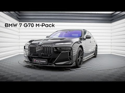 Maxton rear splitter til BMW 7 M-Pack G70 – blank sort – video