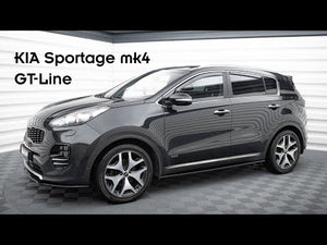 Maxton rear splitter til Kia Sportage GT-Line Mk4 – blank sort – video