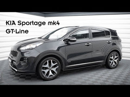 Maxton rear splitter til Kia Sportage GT-Line Mk4 – blank sort – video