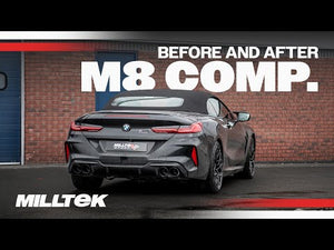 Lydprøve: Milltek cat-back udstødning til BMW 8 Series M8 & M8 Competition 4.4l V8 Twin Turbo F93 Gran Coupe LCI – video 2