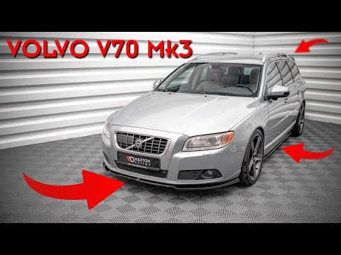 Maxton rear valance til Volvo V70 Mk3 – blank sort – video