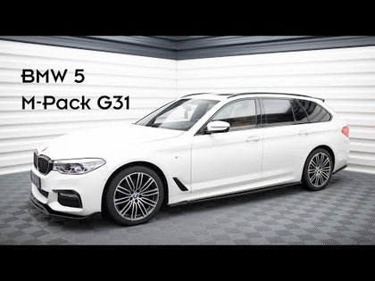 Maxton Side Skirts Diffusers For BMW 5 G30/ G31 M-Pack - Gloss Black - video