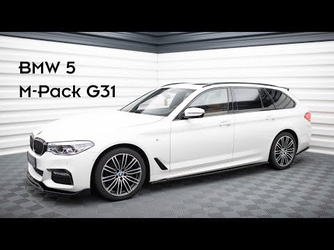 Maxton Side Skirts Diffusers For BMW 5 G30/ G31 M-Pack - Gloss Black - video