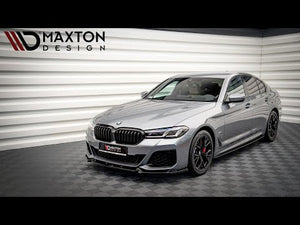 Maxton rear splitter til BMW 5 M-Pack Sedan / Touring G30 / G31 Facelift – blank sort – video
