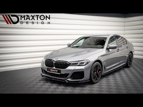 Maxton rear splitter til BMW 5 M-Pack Sedan / Touring G30 / G31 Facelift – blank sort – video