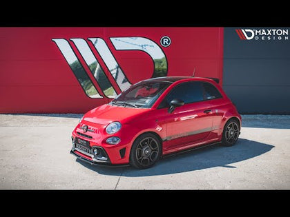 Maxton side splitters til Abarth 595 Mk1 Facelift – blank sort – video
