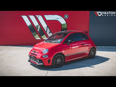 Maxton side splitters til Abarth 595 Mk1 Facelift – blank sort – video