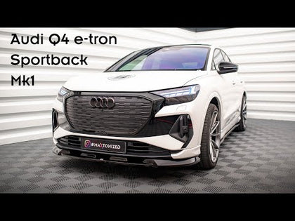 Maxton rear splitter til Audi Q4 e-tron Sportback S-line Mk1 – blank sort – video