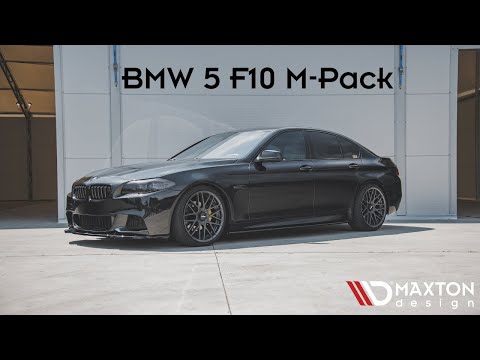 Maxton sideskørter til BMW 5 F10/F11 M-Pack / M5 – blank sort – video