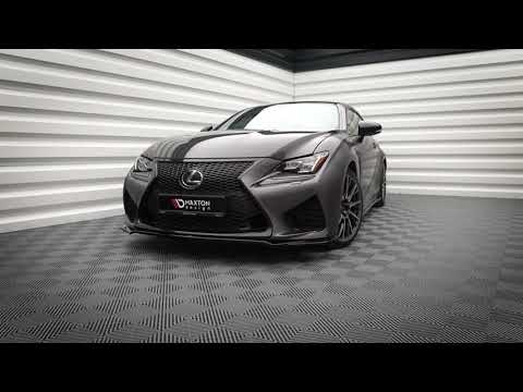 Maxton Side Skirts Diffusers Lexus Rc F - Gloss Black - video