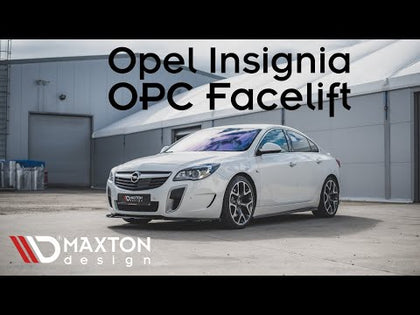 Maxton rear splitter til Opel Insignia Mk. 1 OPC Facelift – blank sort – video