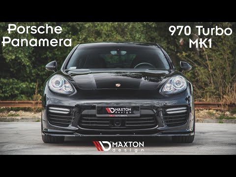 Maxton sideskørter til Porsche Panamera Turbo 970 Facelift – blank sort – video