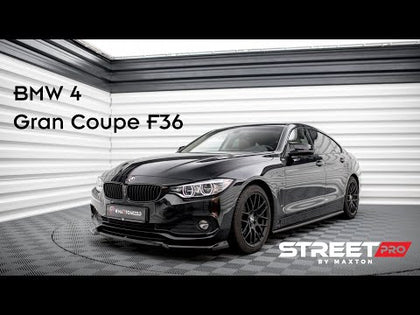 Maxton spoiler cap til BMW 4 Gran Coupe Standard / M-Pack F36 / F36 Facelift – blank sort – video