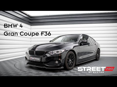 Maxton spoiler cap til BMW 4 Gran Coupe Standard / M-Pack F36 / F36 Facelift – blank sort – video