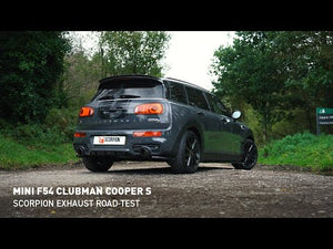Scorpion cat-back udstødning til Mini Clubman F54 Cooper S – resoneret, video