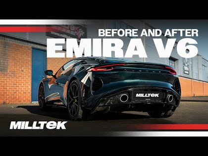 Lydprøve: Milltek cat-back udstødning til Lotus Emira 3.5L V6 Supercharged