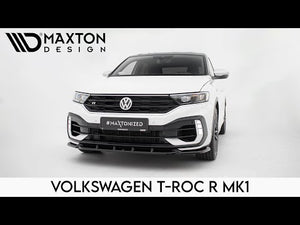 Maxton Side Skirts Diffusers Volkswagen T-Roc R Mk1 Facelift - Gloss Black - video