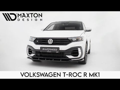 Maxton Side Skirts Diffusers Volkswagen T-Roc R Mk1 Facelift - Gloss Black - video