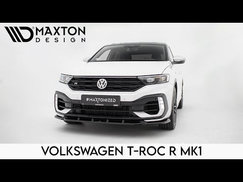 Maxton Side Skirts Diffusers Volkswagen T-Roc R Mk1 Facelift - Gloss Black - video