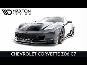 Maxton Front Splitter V.1 Chevrolet Corvette C7 - Gloss Black - video