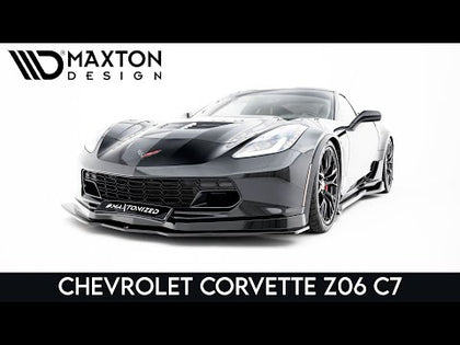 Maxton Front Splitter V.1 Chevrolet Corvette C7 - Gloss Black - video