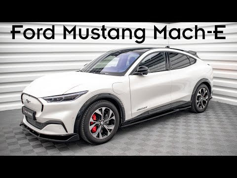 Maxton frontsplitter til Ford Mustang Mach-E Mk1 – blank sort – video