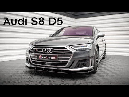 Maxton Front Splitter V.2 Audi S8 D5 - Gloss Black - video