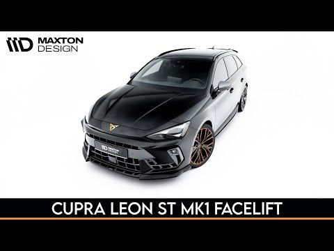 Maxton side splitters til Cupra Leon ST Mk1 Facelift – blank sort – video