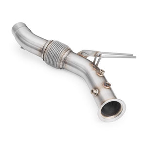 RM Motors Downpipe i rustfrit stål til BMW F32, F33, F36 modeller 430d, 430dx, 435dx med N57N og N57Z motorer.