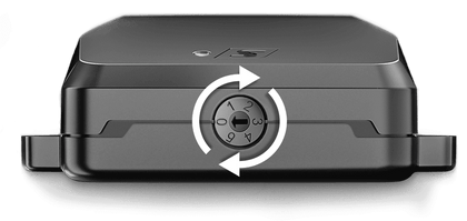 RaceChip S tuningmodul med manuel drejekontrol til fem fine-tuning mappings